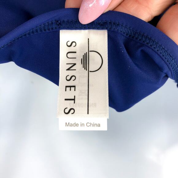 SUNSETS Women's Forever Tankini Top XXL 36DD Indigo Blue Adjustable Strap NWT - Picture 10 of 11